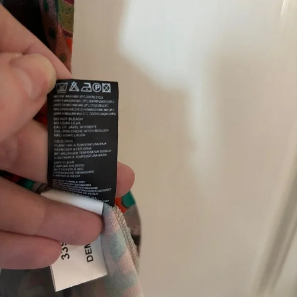 Custo Barcelona Dress Size Medium Abstract Boho 90s Y2K Knee Length Artsy V-Neck - Picture 10 of 16